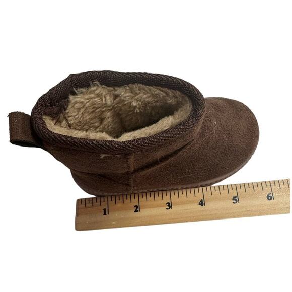 MK Matt Keely Brown Winter Boots With Soft Warm Fleece Lining Toddler Size 7 - Picture 12 of 12